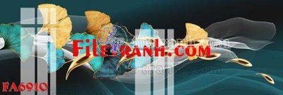 File gốc File gốc in bộ tranh decor treo tráng gương canvas FA6910 (in lụa) tranh phong thủy