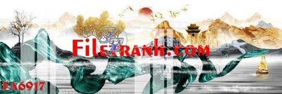 File tranh File gốc in bộ tranh decor treo tráng gương canvas FA6917 (file gốc) chủ đề phong thủy