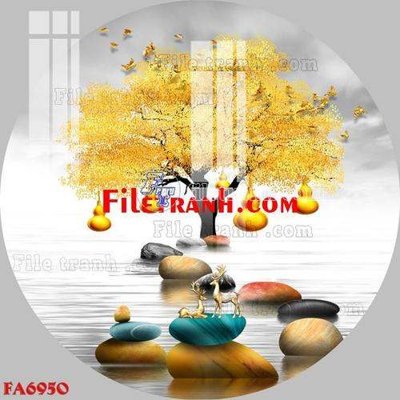 File gốc File gốc in bộ tranh decor treo tráng gương canvas FA6950 (in tráng gương) sang trọng