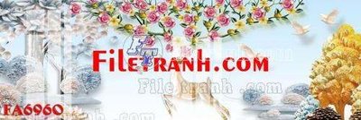 File tranh gốc File gốc in bộ tranh decor treo tráng gương canvas FA6960 (bản quyền) Filetranh.com