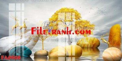 Tải file File gốc in bộ tranh decor treo tráng gương canvas FA6968 (gốc) in ấn chất lượng