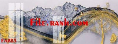 File gốc File gốc in bộ tranh decor treo tráng gương canvas FA823 (thiết kế) độc quyền