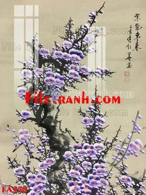 Ảnh gốc File gốc in bộ tranh decor treo tráng gương canvas FA938 (siêu chi tiết) để in ấn