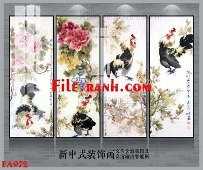 File gốc File gốc in bộ tranh decor treo tráng gương canvas FA972 (cho in ấn) từ kho Filetranh