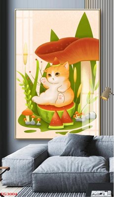 Tải file File tranh tráng gương hiện đại FG3004 (ảnh gốc) in gạch men