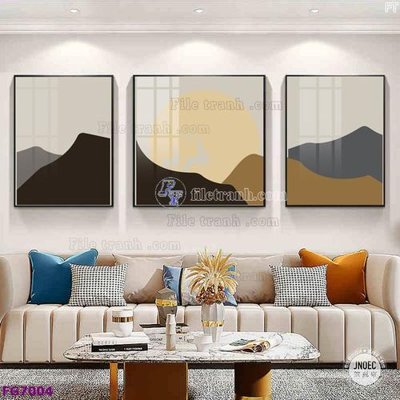 File tranh File bộ tranh tráng gương hiện đại FG7004 (ảnh gốc) không bị mờ