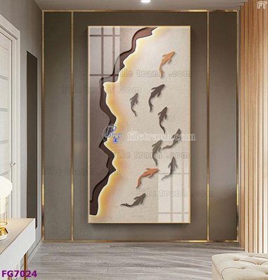 File gốc File bộ tranh tráng gương hiện đại FG7024 (AI/EPS) cho in ấn