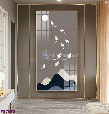 File gốc File bộ tranh tráng gương hiện đại FG7073 (in 3D) cho trang trí