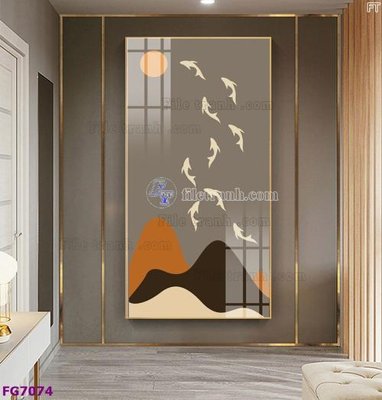 File gốc File bộ tranh tráng gương hiện đại FG7074 (AI/EPS) cho in ấn