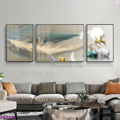 File tranh File bộ tranh tráng gương hiện đại FG7273 (ảnh gốc) độc quyền