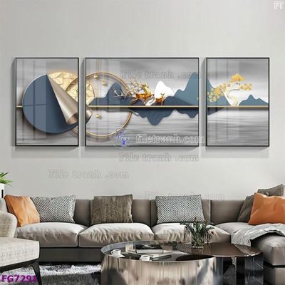 Download file tranh File bộ tranh tráng gương hiện đại FG7291 (file gốc PSD)