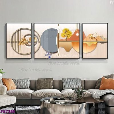 Tải file File bộ tranh tráng gương hiện đại FG7295 (gốc) in ấn chất lượng