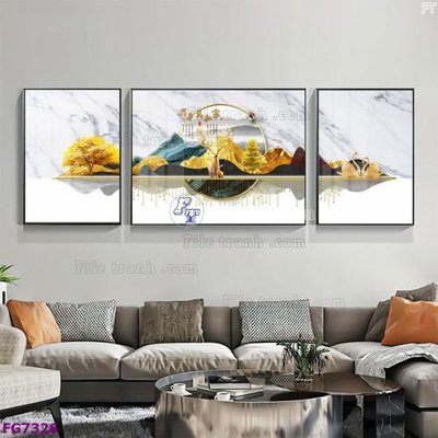 Download file gốc File bộ tranh tráng gương hiện đại FG7326 (in mica) trang trí