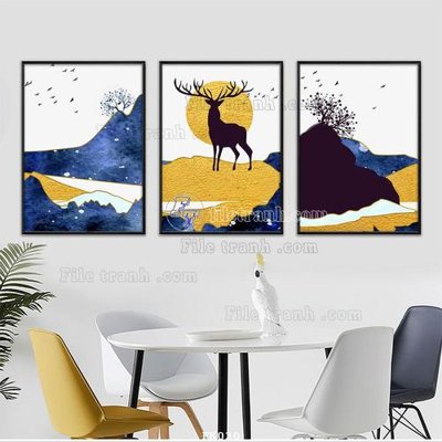 File in ấn cao cấp File tranh hiện đại pha lê gương FK030 (file gốc)