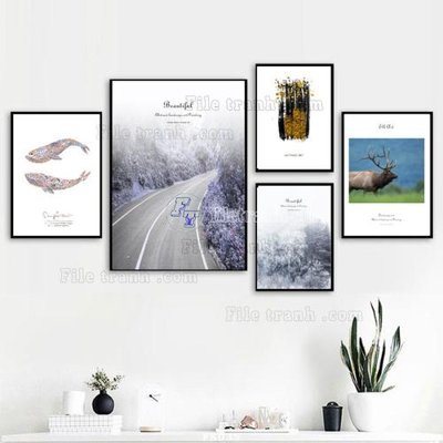 File ảnh File tranh hiện đại pha lê gương FK035 (gốc) in decal dán tường