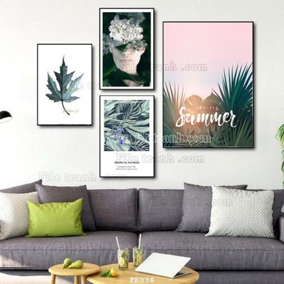 File gốc File tranh hiện đại pha lê gương FK038 (cho in ấn) độc quyền