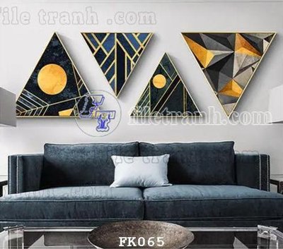 File tranh gốc File tranh hiện đại pha lê gương FK065 chủ đề hiện đại
