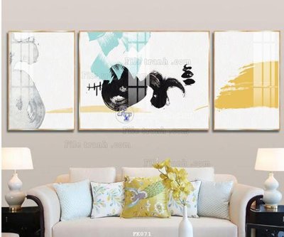File tranh File tranh hiện đại pha lê gương FK071 (ảnh gốc) in trần nhà