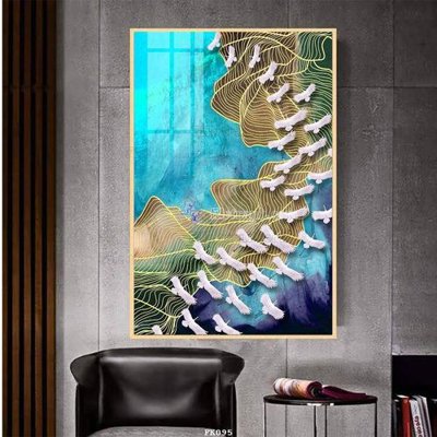 File ảnh File tranh hiện đại pha lê gương FK095 (gốc) cho trang trí nhà hàng