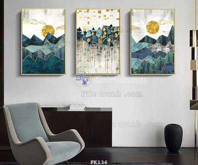 Tải file File tranh hiện đại pha lê gương FK136 (gốc) làm file quảng cáo