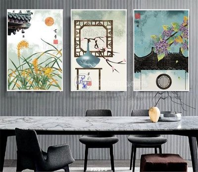 File tranh File tranh hiện đại pha lê gương FK196 (bản gốc) in canvas