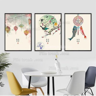 File tranh File tranh hiện đại pha lê gương FK211 (gốc) in vải canvas