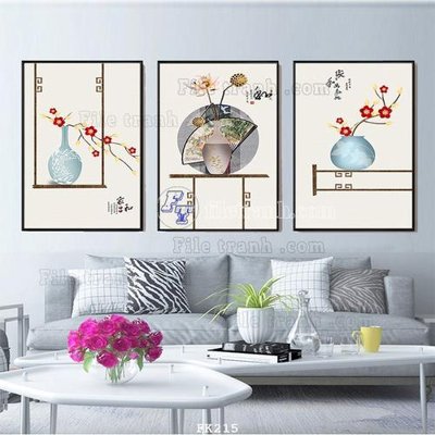 File tranh File tranh hiện đại pha lê gương FK215 (gốc) chủ đề tĩnh vật