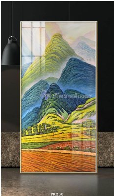 File PSD File tranh hiện đại pha lê gương FK230 (gốc) nhiều lớp (multi-layer)