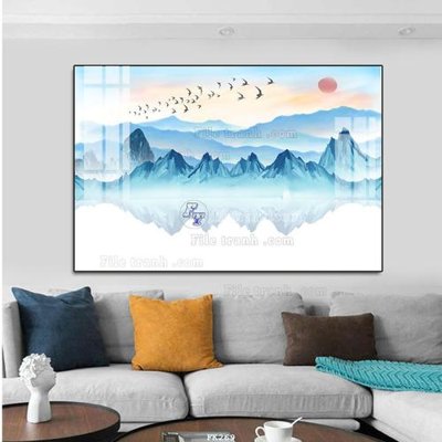 Tải file File tranh hiện đại pha lê gương FK269 (gốc) chủ đề tâm linh