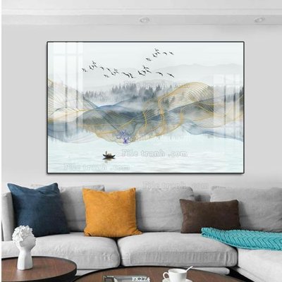 File in ấn File tranh hiện đại pha lê gương FK274 (bản gốc) cao cấp