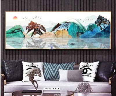 File gốc File tranh hiện đại pha lê gương FK277 (in lụa) chi tiết cao