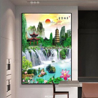 File in lụa File tranh hiện đại pha lê gương FK294 (tân cổ điển) File tranh hiện đại pha lê gương FK294