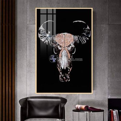 File tranh gốc PSD File tranh hiện đại pha lê gương FK343 còn nguyên layer