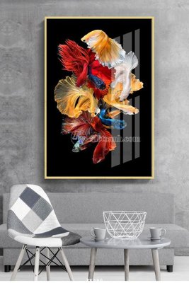 File gốc File tranh hiện đại pha lê gương FK390 (AI/EPS) cho in ấn