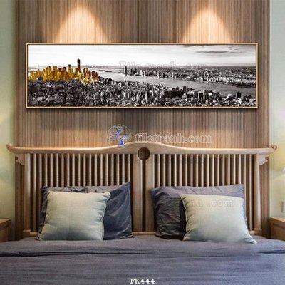 File tranh File tranh hiện đại pha lê gương FK444 (bản gốc) treo quán cafe