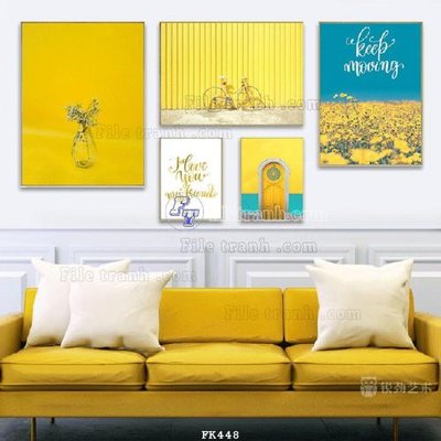 File gốc File tranh hiện đại pha lê gương FK448 (in tráng gương) nghệ thuật