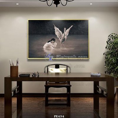 File gốc File tranh hiện đại pha lê gương FK494 (trang trí) cho phòng khách