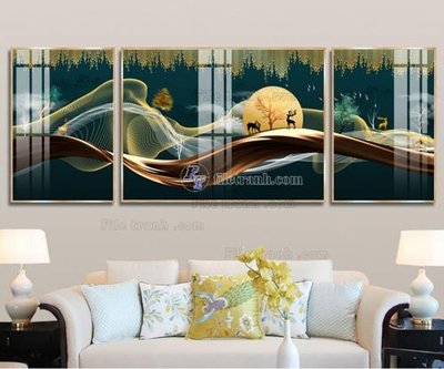 File tranh File tranh hiện đại pha lê gương FT035 (gốc) chủ đề con người