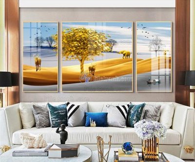 Tải file tranh gốc File tranh hiện đại pha lê gương FT068 chất lượng cao