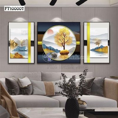 File gốc File tranh hiện đại pha lê gương FT100007 (in 3D) cho trang trí