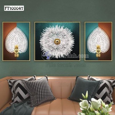 File tranh gốc File tranh hiện đại pha lê gương FT100047 (bản quyền) độc đáo