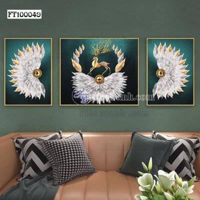 File ảnh File tranh hiện đại pha lê gương FT100049 (gốc) trang trí khách sạn