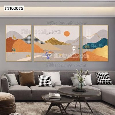 Hình ảnh gốc File tranh hiện đại pha lê gương FT100075 (để in khổ lớn)