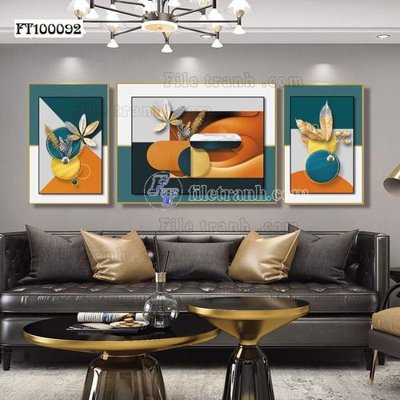 File gốc File tranh hiện đại pha lê gương FT100092 (PNG) không nền chất lượng