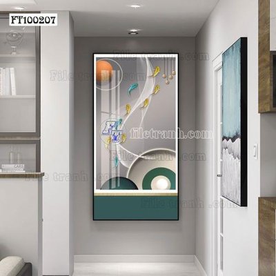 Download file gốc File tranh hiện đại pha lê gương FT100207 (in mica) trang trí