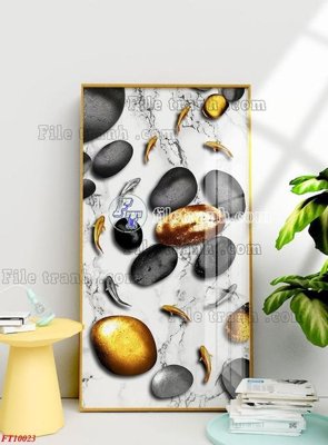 File in lụa File tranh bộ hiện đại FT10023 (phong cảnh) File tranh bộ hiện đại FT10023