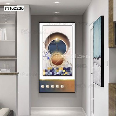 File in ấn File tranh hiện đại pha lê gương FT100230 chuyên nghiệp