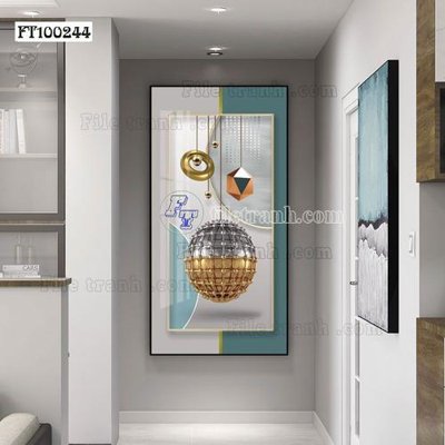 File tranh in tráng gương File tranh hiện đại pha lê gương FT100244 (siêu nét)