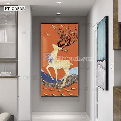 File ảnh File tranh hiện đại pha lê gương FT100252 (gốc) in standee