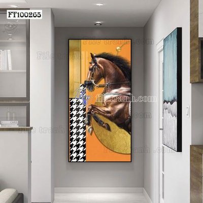 File tranh File tranh hiện đại pha lê gương FT100265 (gốc) chủ đề thành phố